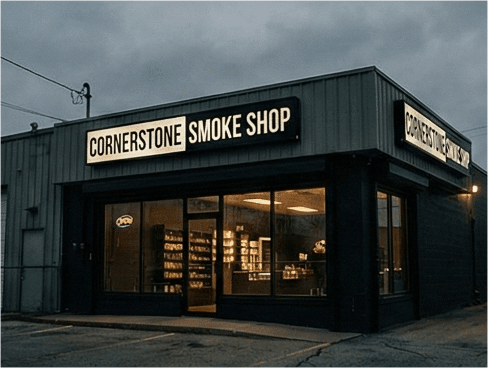 Cornerstone Smoke Shop partner location for bulk THCa products.