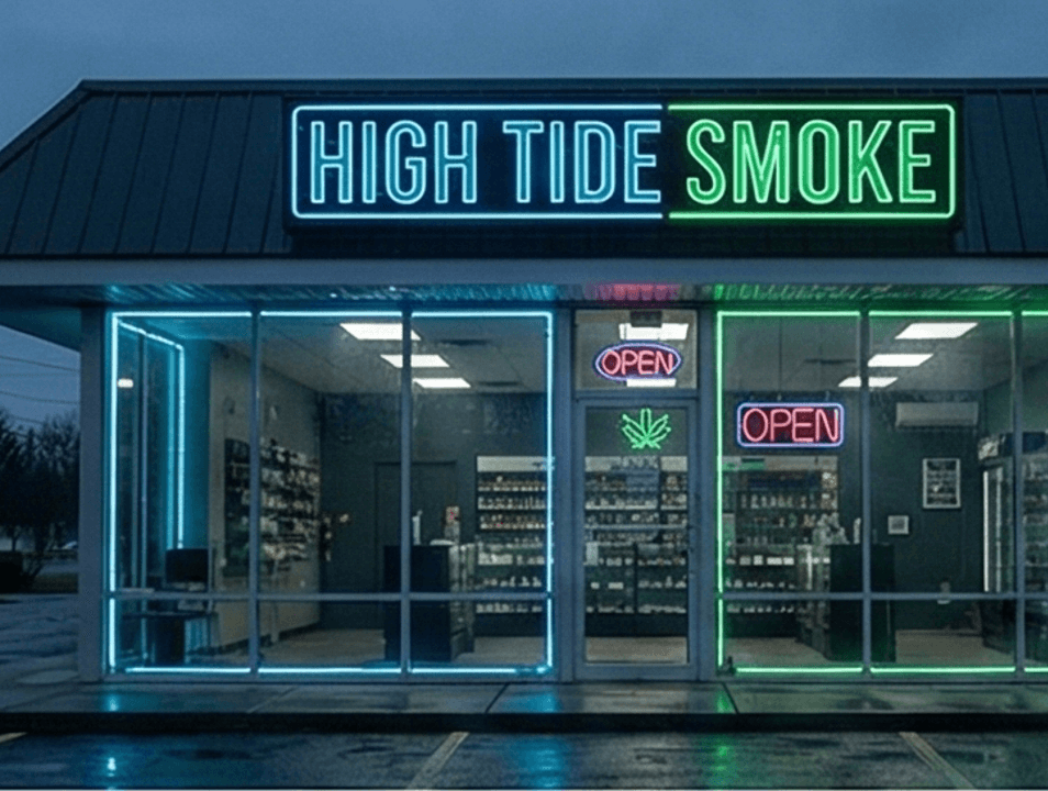 High Tide Smoke Shop storefront – a verified wholesale partner